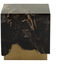 Truett 20 X 20 inch Black / Antique Brass End Table